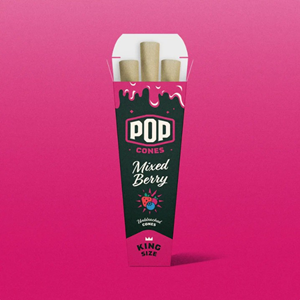 POP King Cones - 3 pack - Mixed Berry
