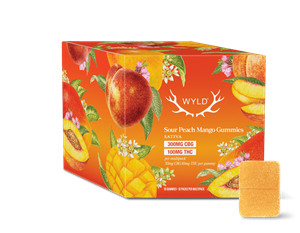 WYLD - Sour Peach Mango 1:3 - 10x10:30mg THC:CBG